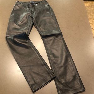Gap Black Genuine Leather Pants